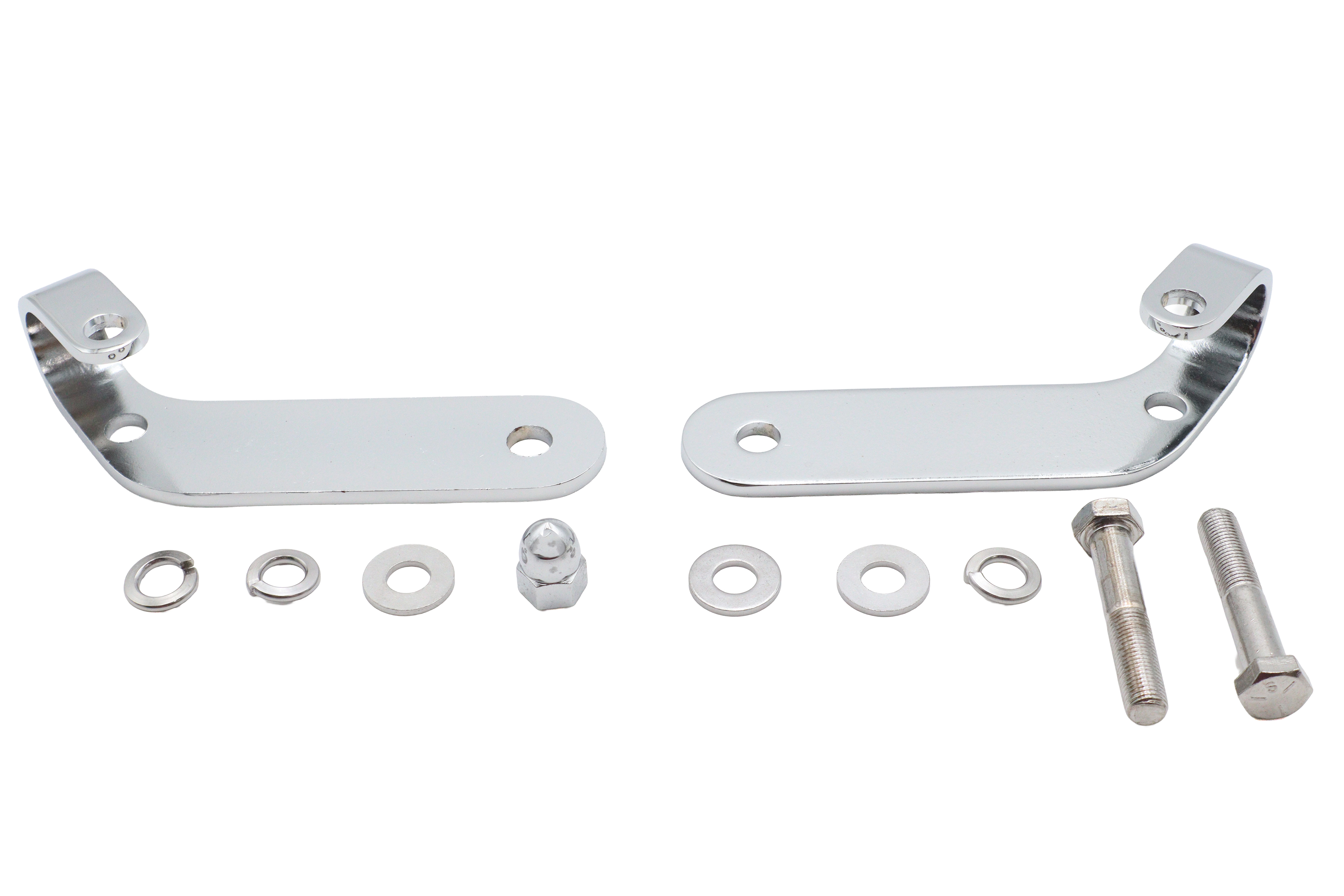 Chrome Universal Spotlamp Bracket Set