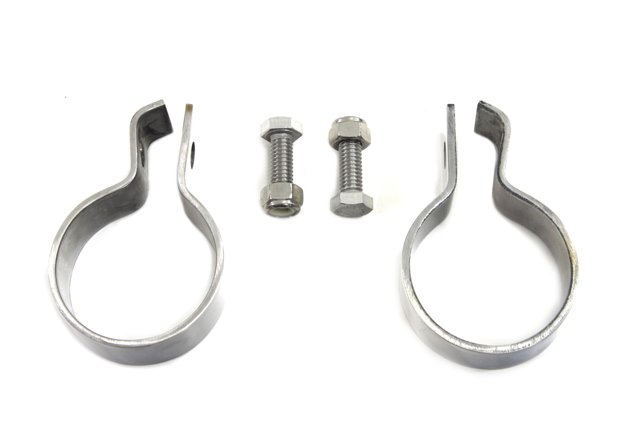 1-7/8" Muffler End Clamp Set Stainless Steel