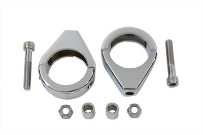 Chrome Turn Signal Clamp Kit 41mm Forks