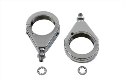 Turn Signal Clamp Set with Grooves 41mm