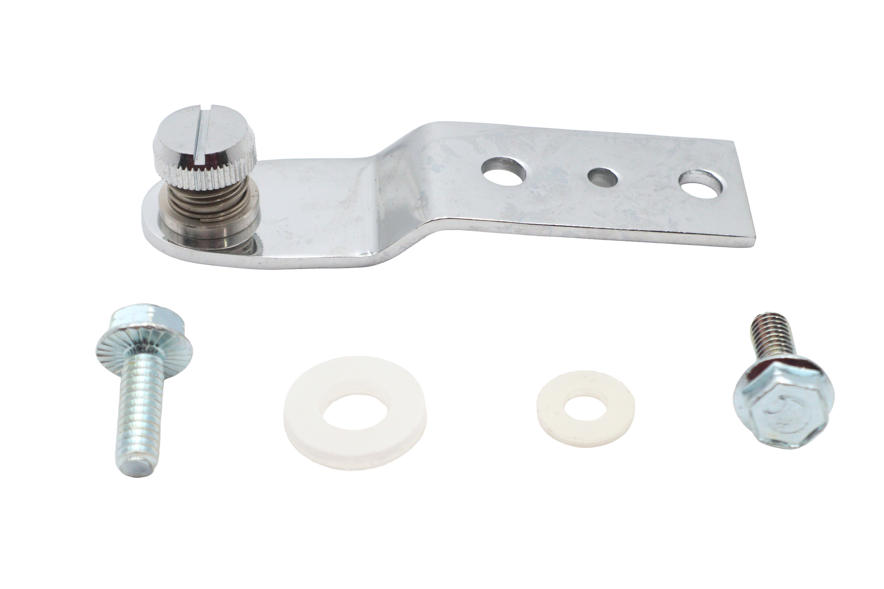 Chrome Rear Seat Tab Assembly