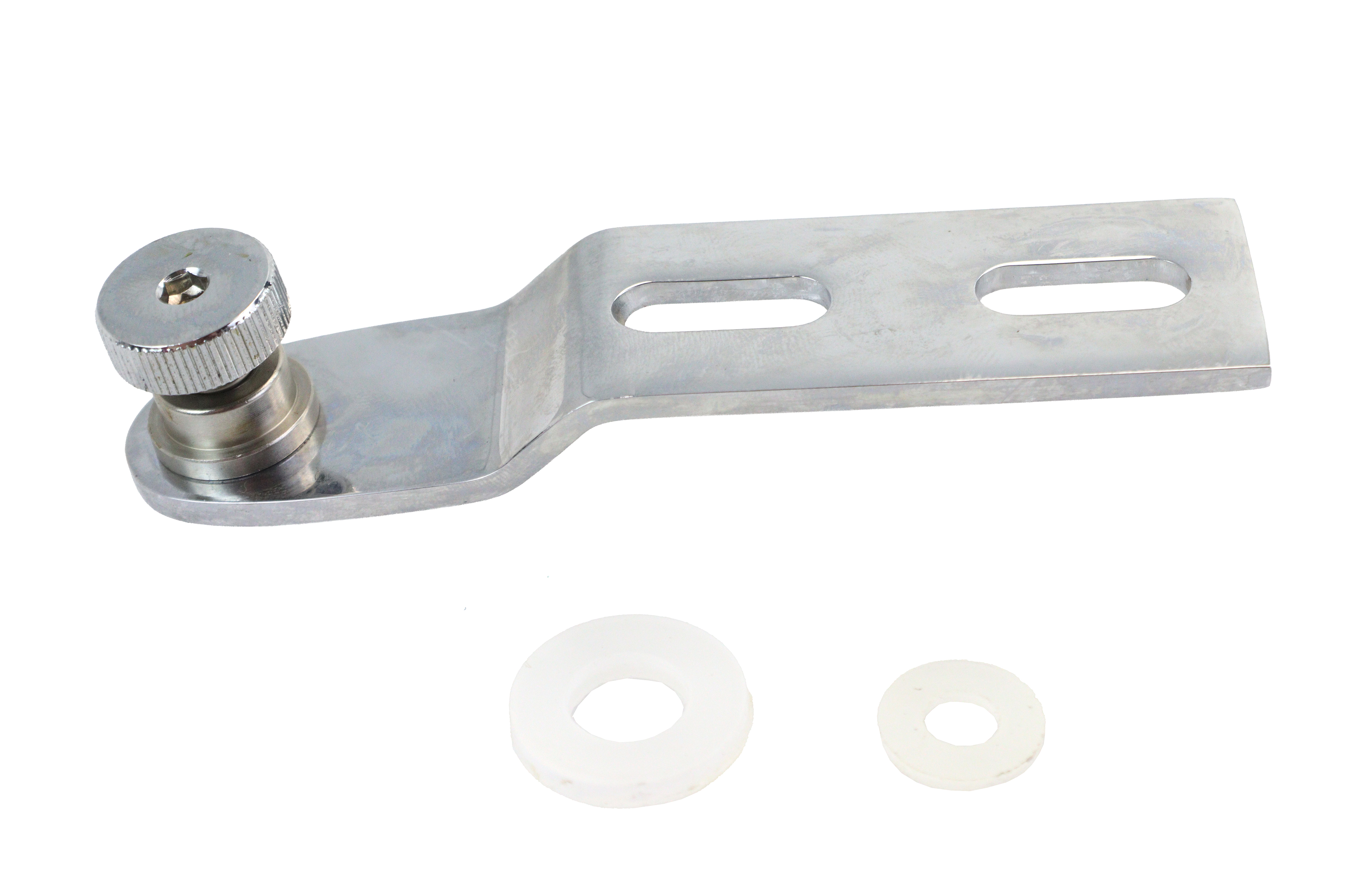 Chrome Seat Tab Assembly