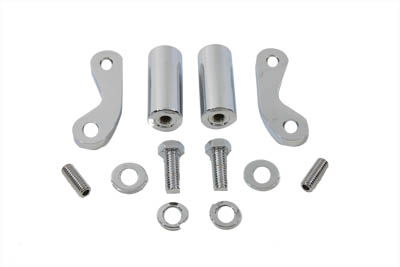 Chrome 8-1/2" Front Turn Signal Mount Set