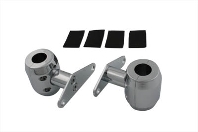 Spring Fork Fender Mount Clamp Set Chrome