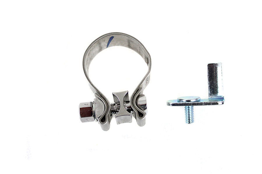 FLT Rear Exhaust Header Tab and Clamp Kit
