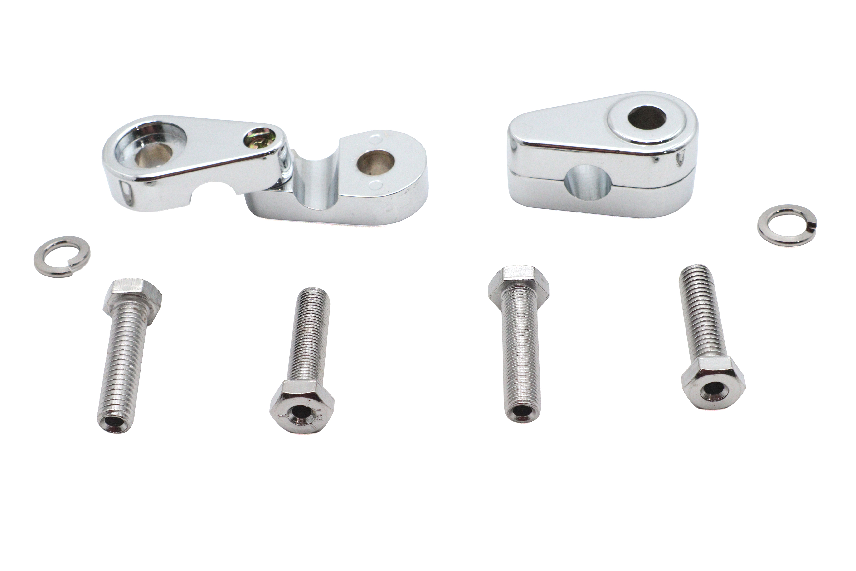 Chrome Turn Signal Clamp Set