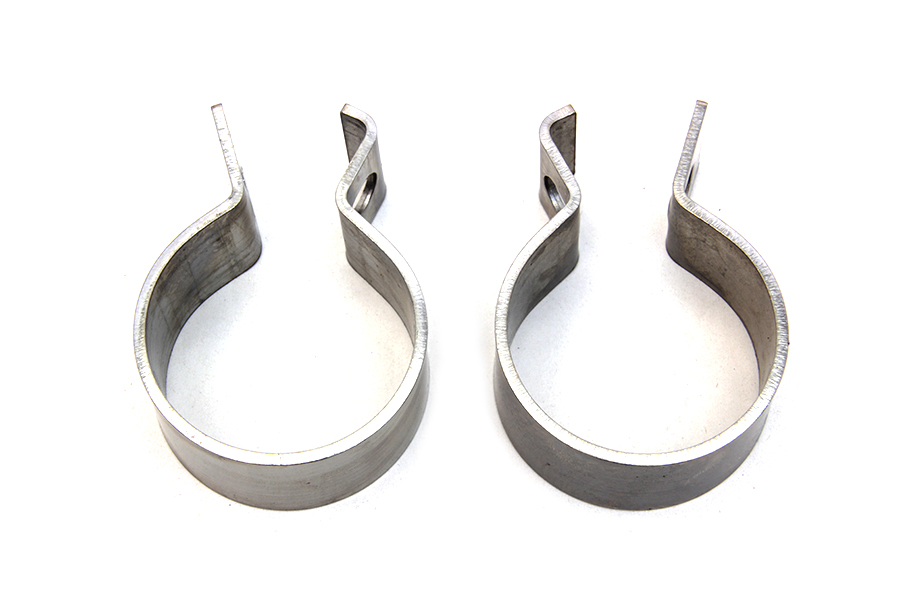 Stainless Steel 1-7/8" Muffler End Clamp Set