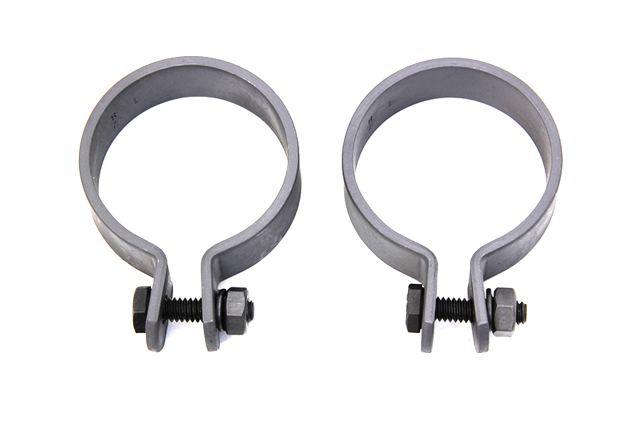 Parkerized 1-7/8" Muffler End Clamp Set