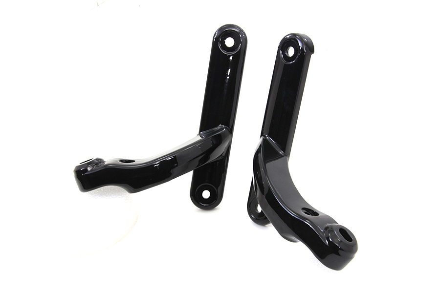 Black Spotlamp Bracket Set for Harley-Davidson