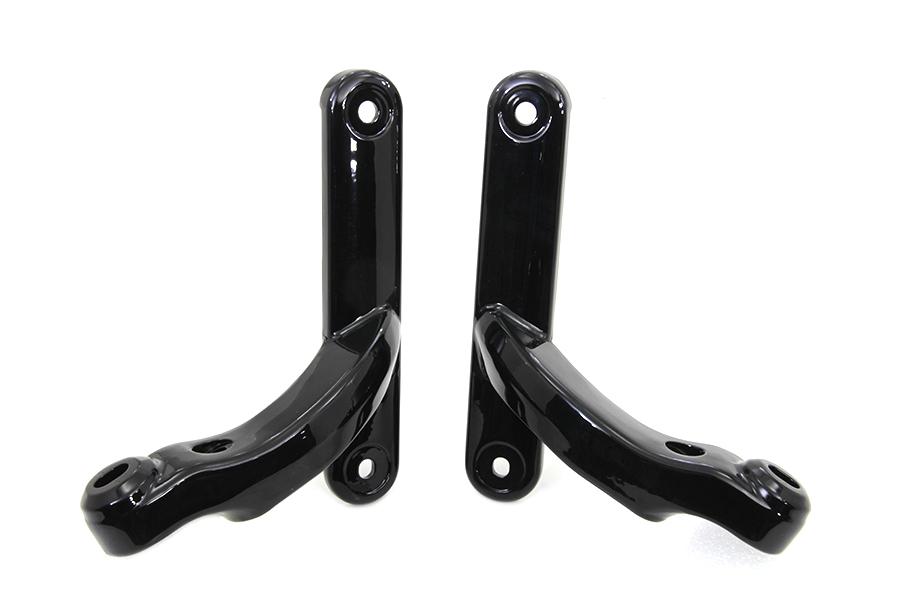 Black Spotlamp Bracket Set for Harley-Davidson