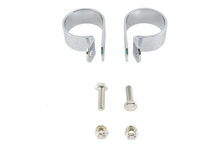 Chrome 1-7/8" Exhaust Clamp Set
