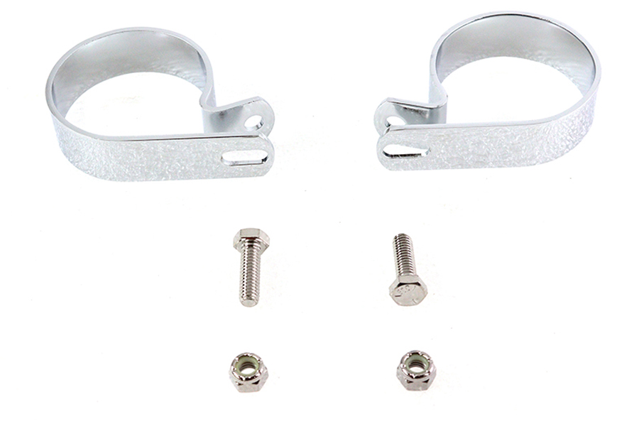 Chrome 2-1/2" Exhaust Clamp Set