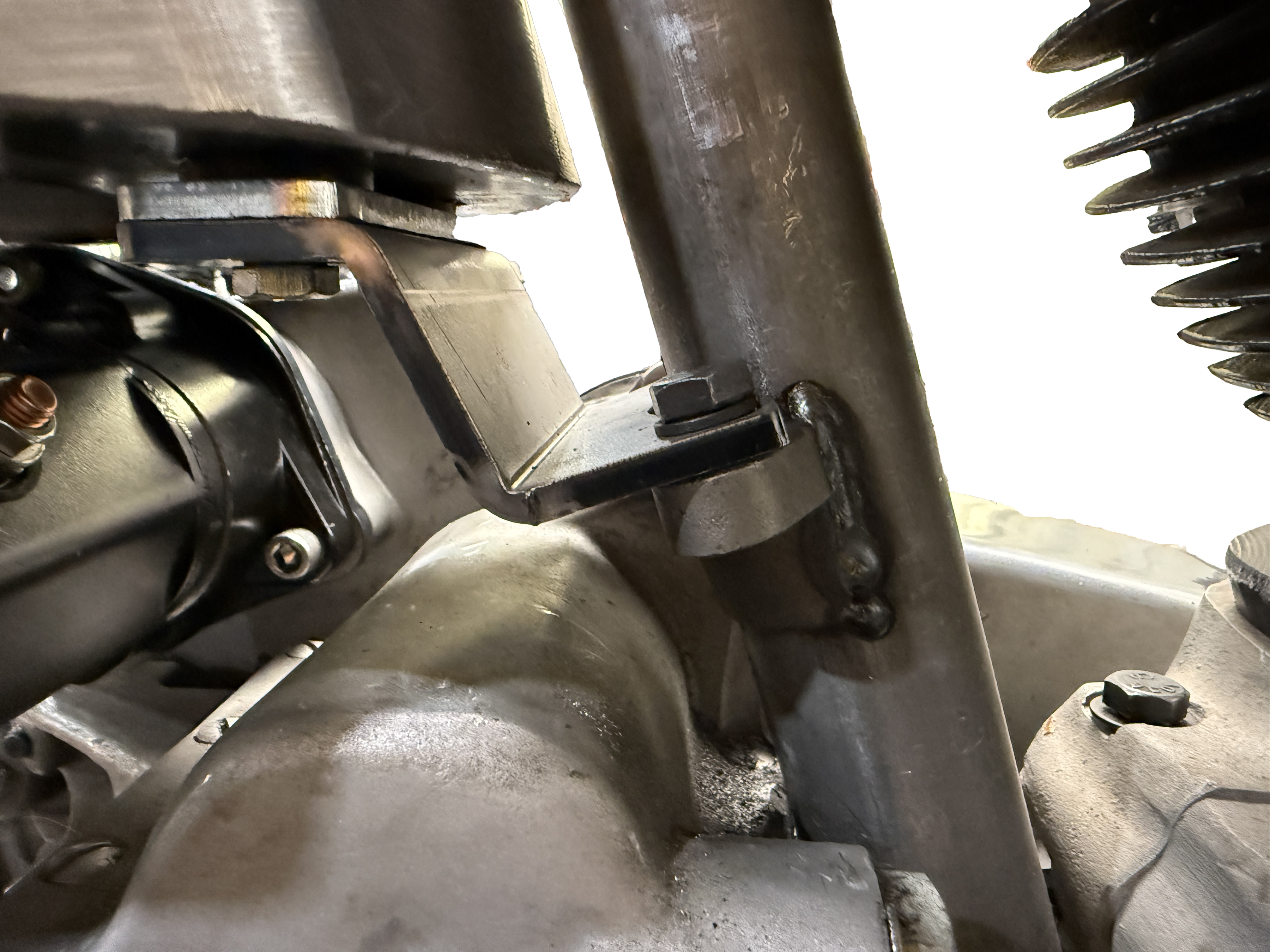 Front Oil Tank Mount Bracket Black