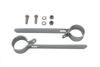 Chrome 1-1/2" Exhaust Hanger Clamp Set