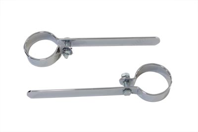 Chrome 1-7/8" Exhaust Hanger Clamp Set