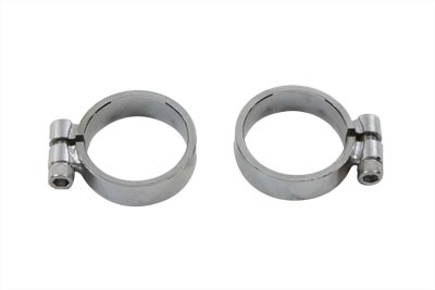 Chrome Allen Type Exhaust Clamp Set Wide