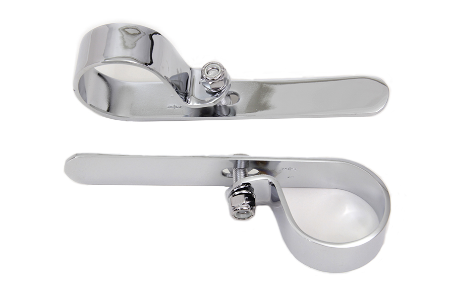 Chrome 1-3/4" Exhaust "P" Clamp Set