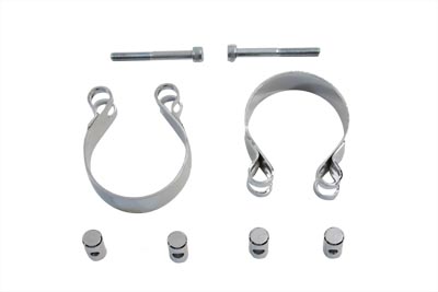 Chrome Allen Type Exhaust Clamp Set