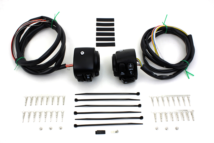 Handlebar Control Switch Housing Kit Black