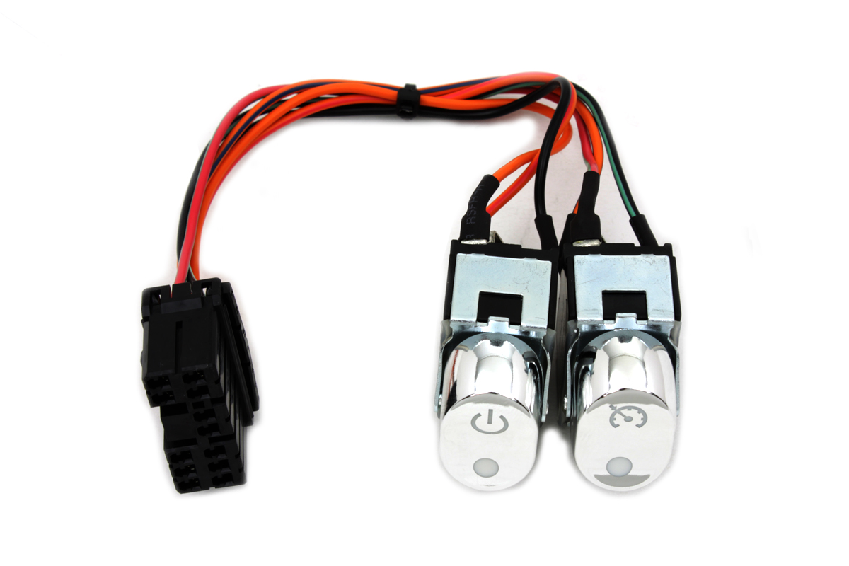 Rocker Style Handlebar Switch Kit Chrome