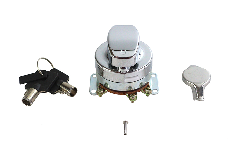 Hinge Ignition Switch 6 Terminal Chrome
