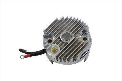 Chrome 12 Volt Regulator End Cover with High Output