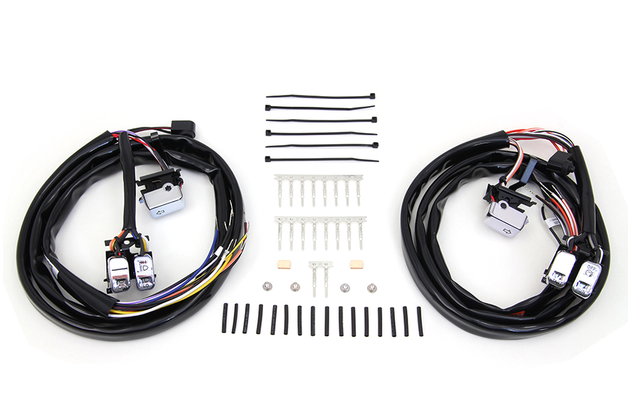 Handlebar Switch Kit Chrome with 60" Wires