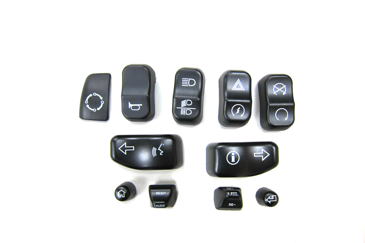 Handlebar Switch Cap Set Black