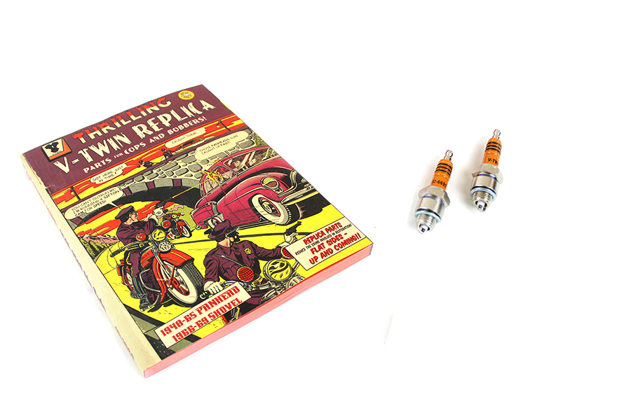 Panhead Spark Plug Set and Book Kit