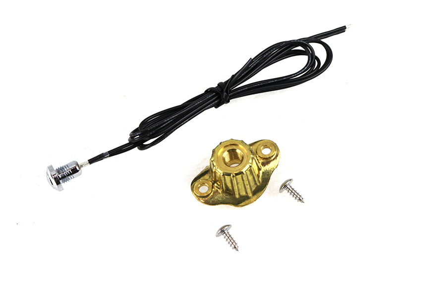 Old School Single Switch Kit Brass Finish