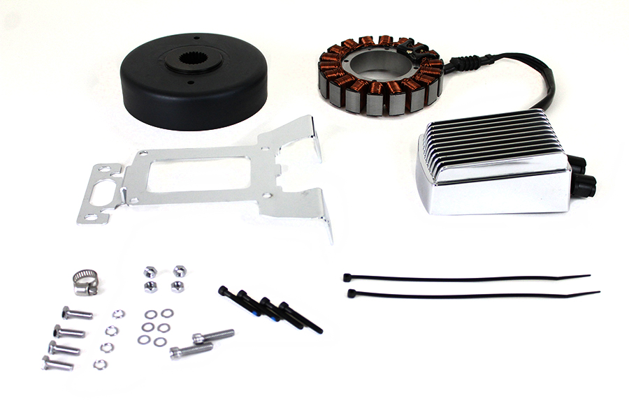Alternator Charging System Kit 54 Amp Chrome
