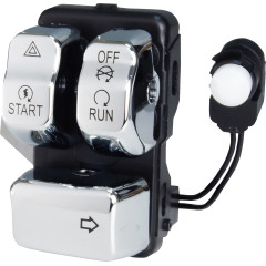 Chrome Right Side Handlebar Control Module