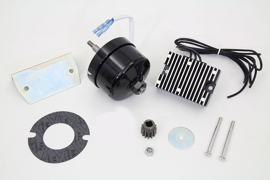 Black 12 Volt Alternator Generator Conversion Kit