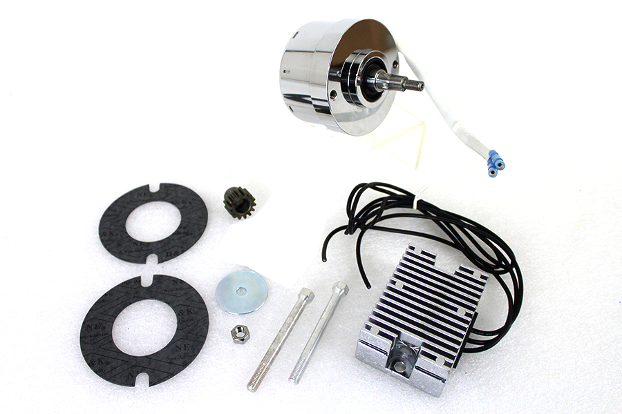 Chrome 12 Volt Alternator Generator Conversion Kit