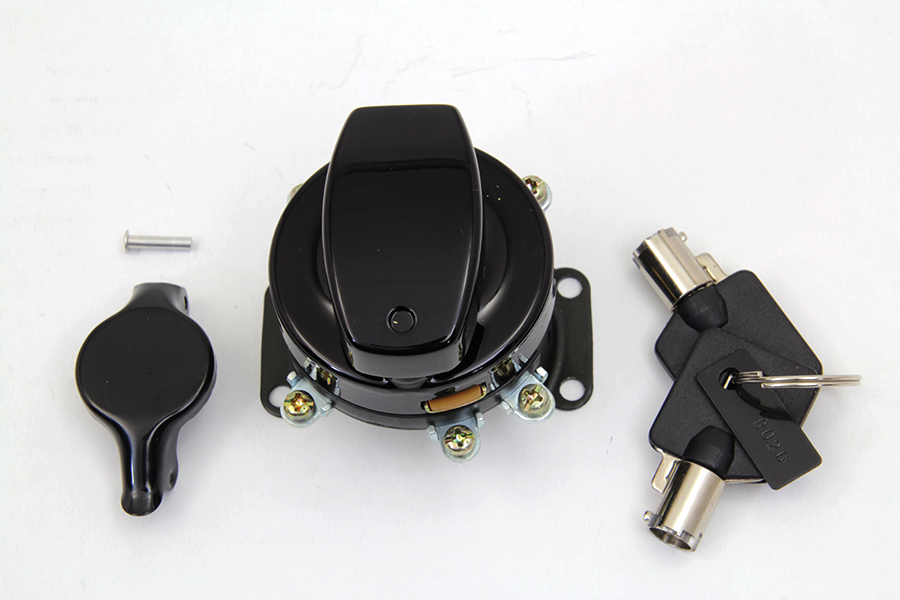 Fat Bob Ignition Switch with 5 Terminals Gloss Black