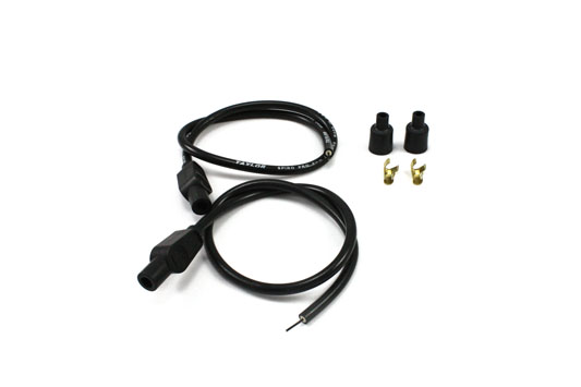 Universal Pro Black 8mm 180° Spark Plug Kit