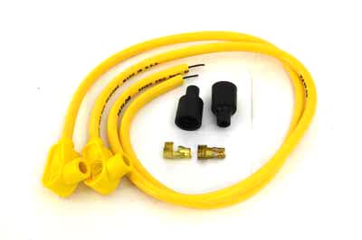 Universal Yellow 8mm Pro Spark Plug Wire Kit