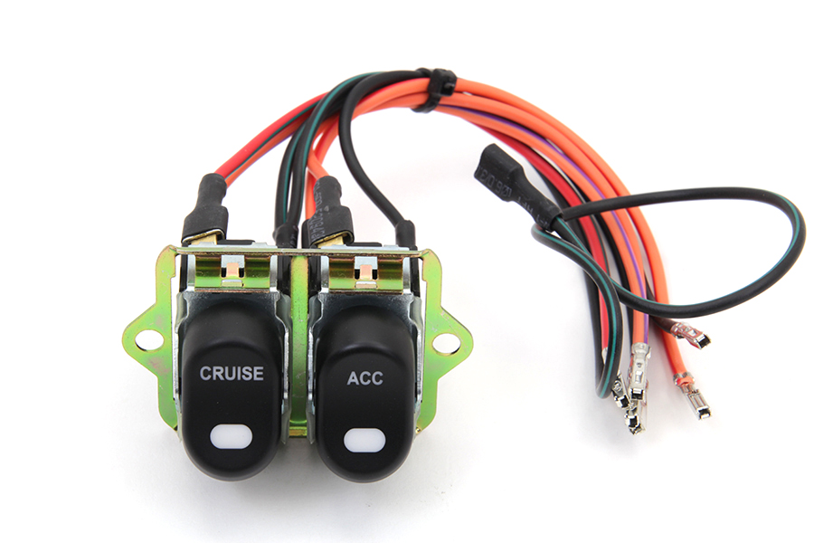 Rocker Style LED Fairing Switch Kit Black