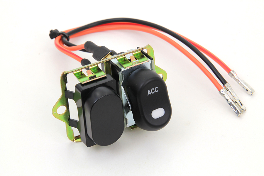 Rocker Style LED Fairing Switch Kit Black