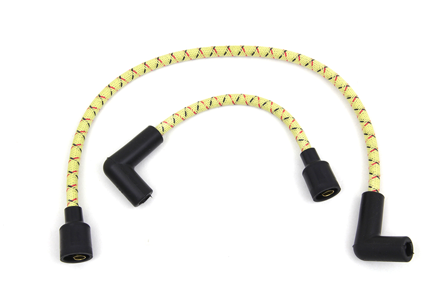 Sumax Yellow with Black & Red Tracer 7mm Spark Plug Wire Set