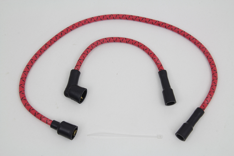 Sumax Red with Black Tracer 7mm Spark Plug Wire Set