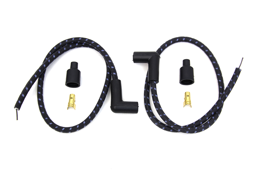 Sumax Black with Blue Tracer 7mm Spark Plug Wire Set