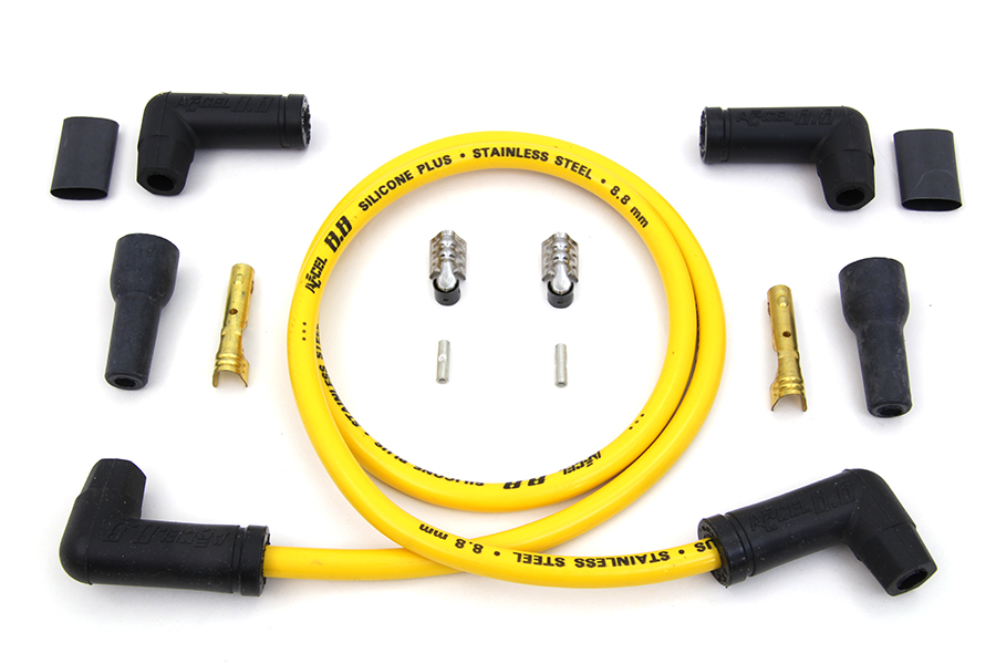 Accel Yellow 8.8mm Spark Plug Wire Kit