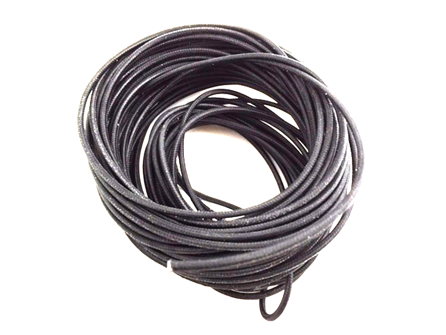 Pure Black 25' Braided Wire