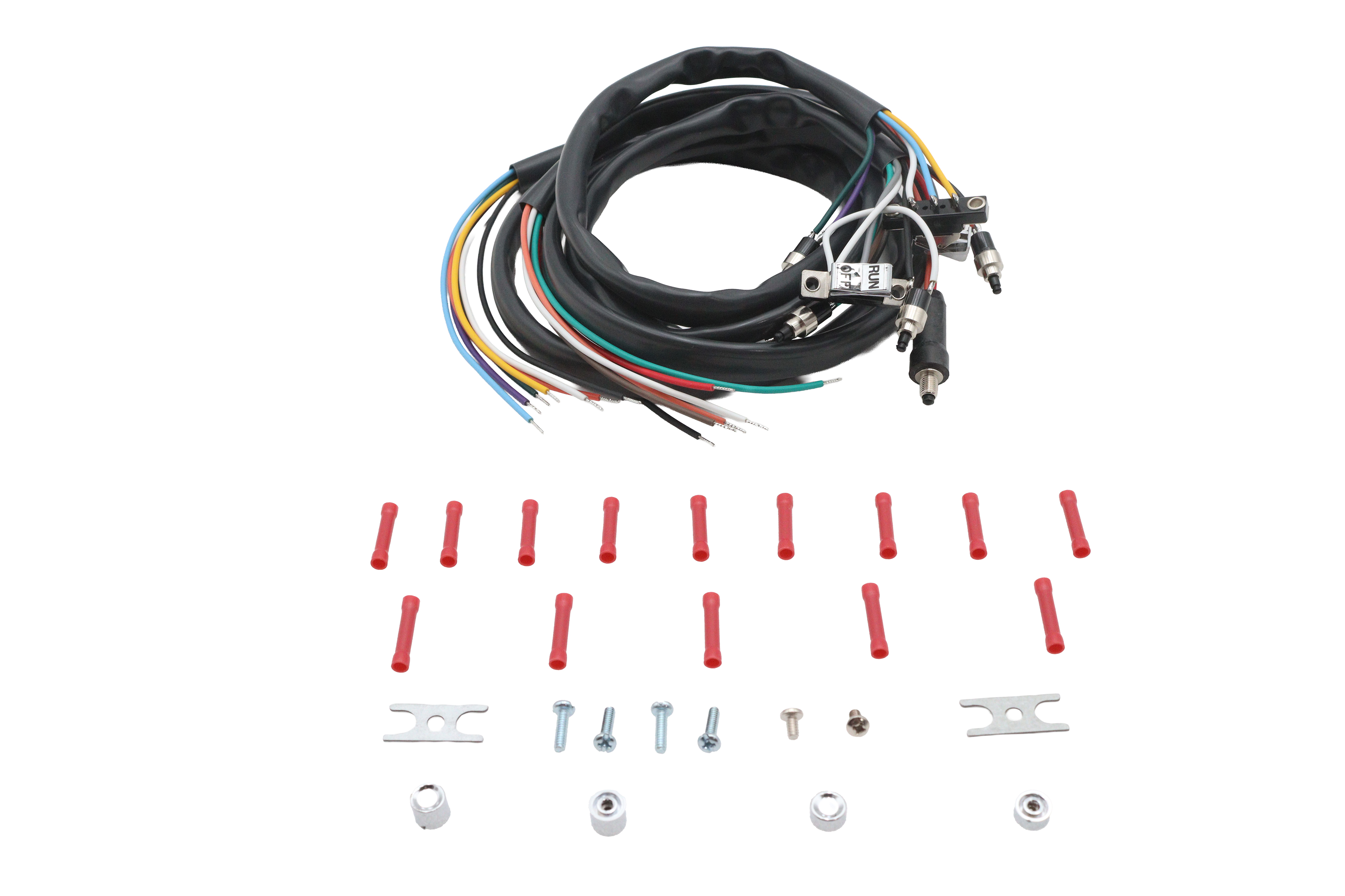 Handlebar Wiring Harness and Chrome Switch Assembly