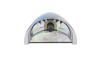 5-3/4" Half Moon Headlamp Chrome Billet