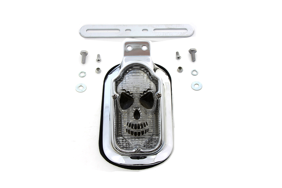 Skull Face Tombstone Tail Lamp Clear Lens