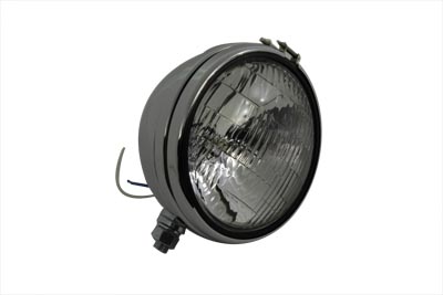 Replica 5-3/4" Round Chrome Headlamp