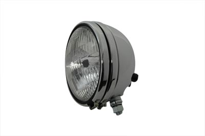Replica 5-3/4" Round Chrome Headlamp