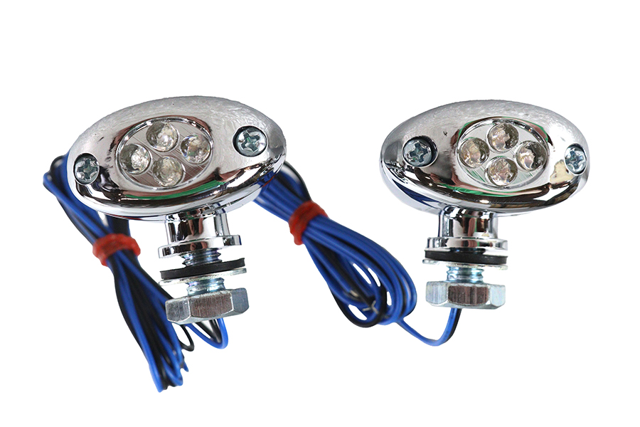 LED Blue Marker Lamp Set Center Mount